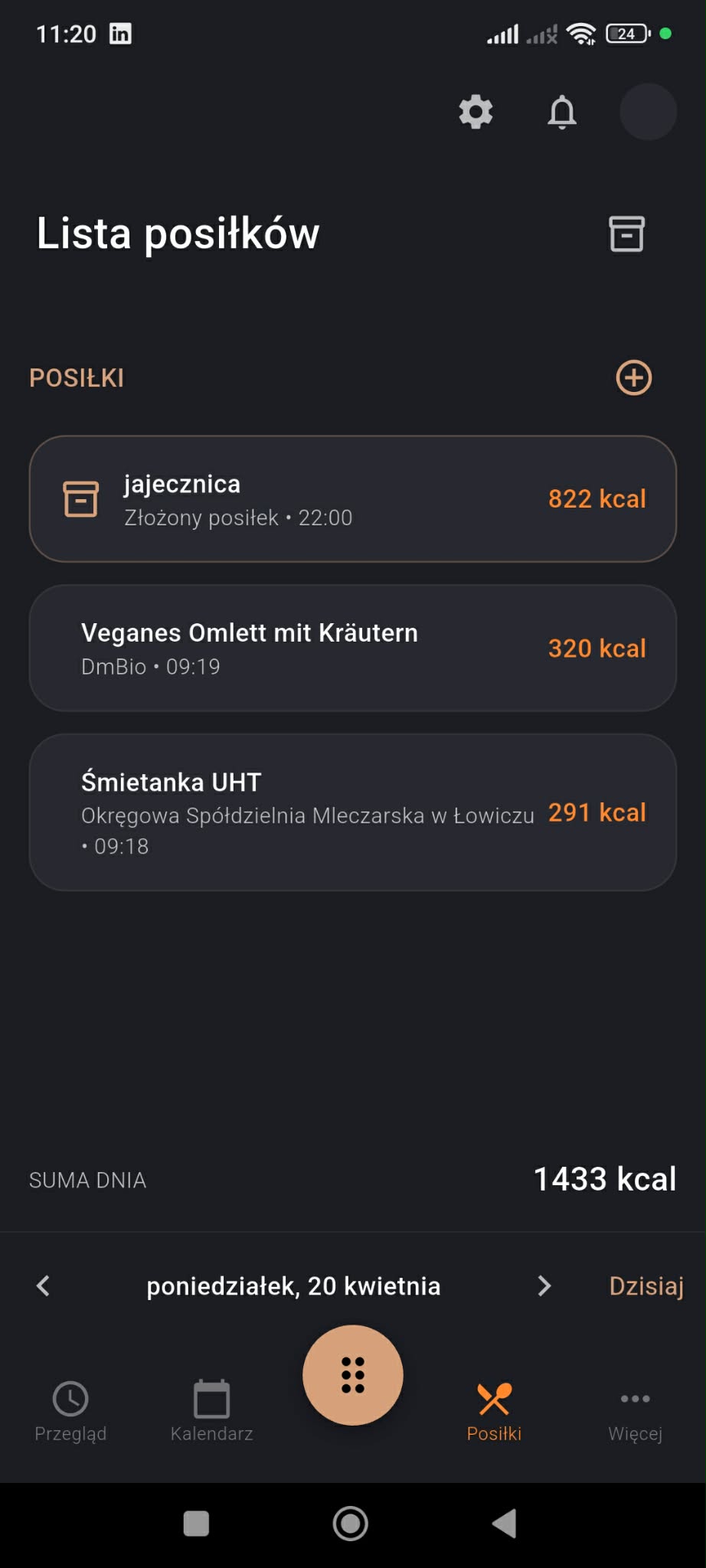 Ofitoo Food Log